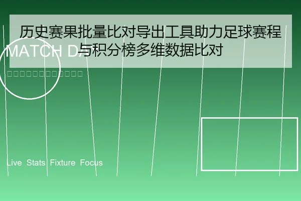 历史赛果批量比对导出工具助力足球赛程与积分榜多维数据比对